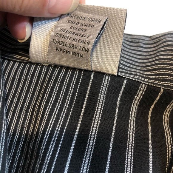 Fender Guitar Long Sleeve Striped Button Up Shirt Skull Rock n Roll Size Large - Picture 9 of 10